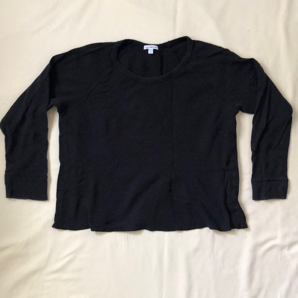 James Peres Black Standard Thermal Long Sleeve Top